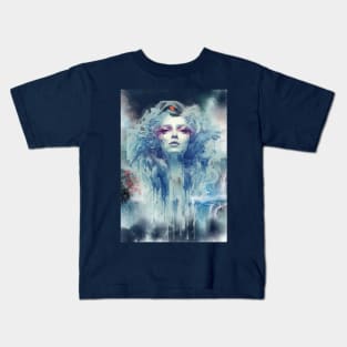 Watercolor woman illustration Kids T-Shirt